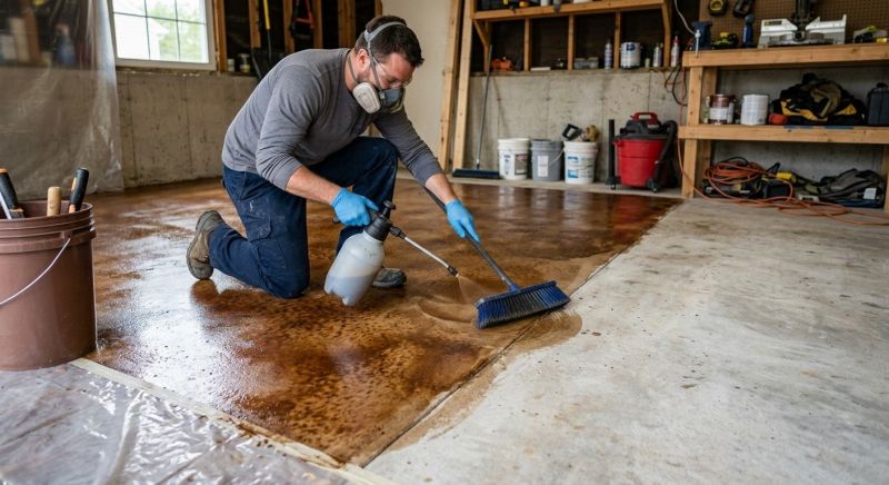 Cement Staining in Frisco, TX