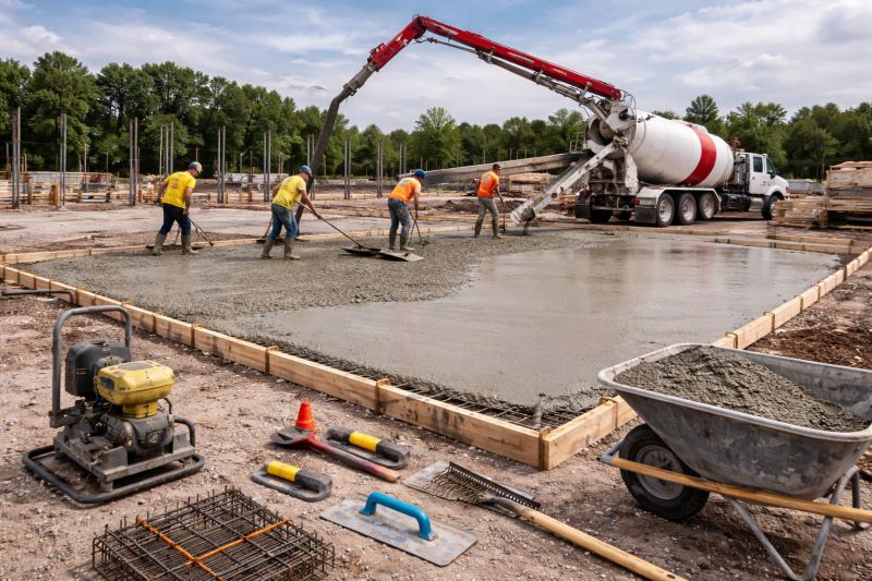 Commercial Slab Installation in Spartanburg, SC