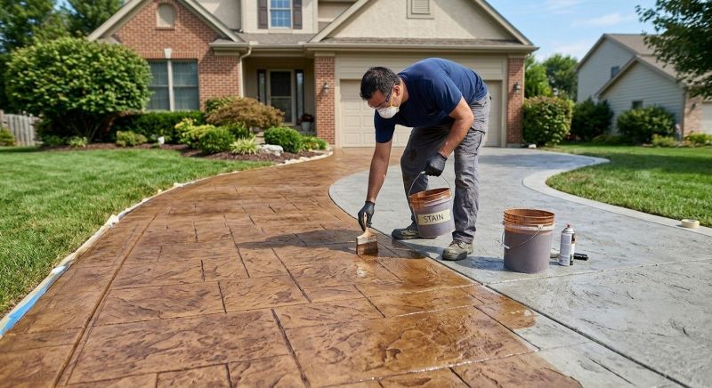 Driveway Staining in Fort Worth, TX