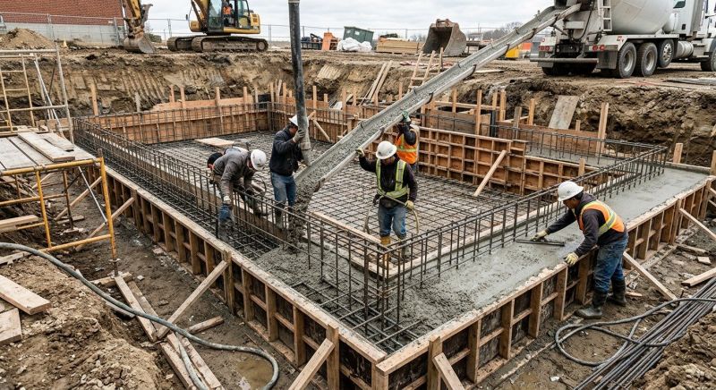 Basement Concrete Installation in Fort Wayne, IN