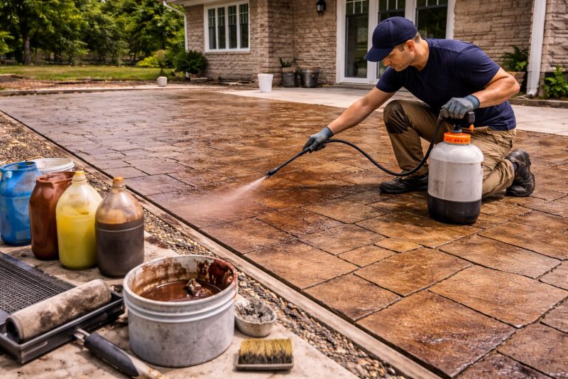 Cement Staining in Fort Worth, TX
