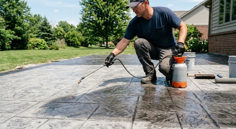 Cement Staining in Frisco, TX