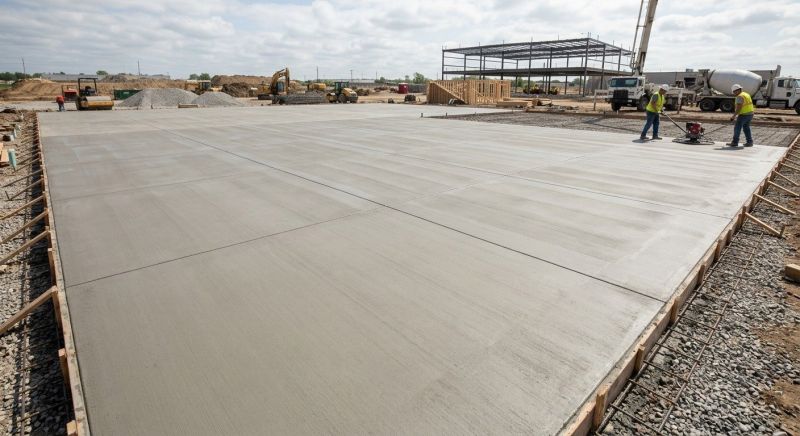Commercial Slab Construction in Williamsburg, VA