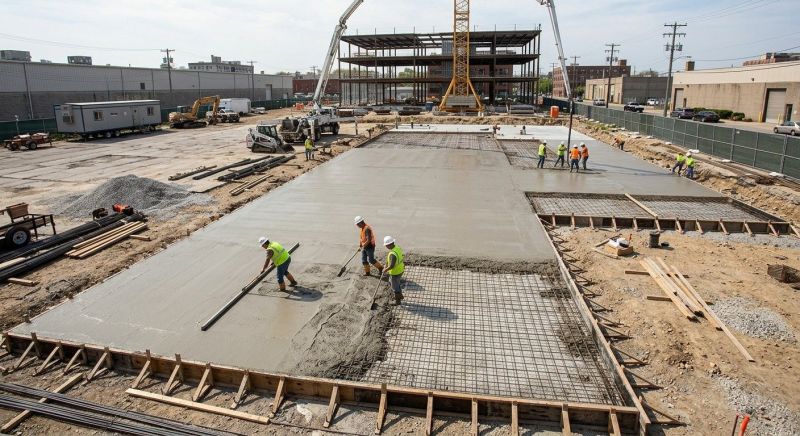 Commercial Slab Construction in Greenville, SC