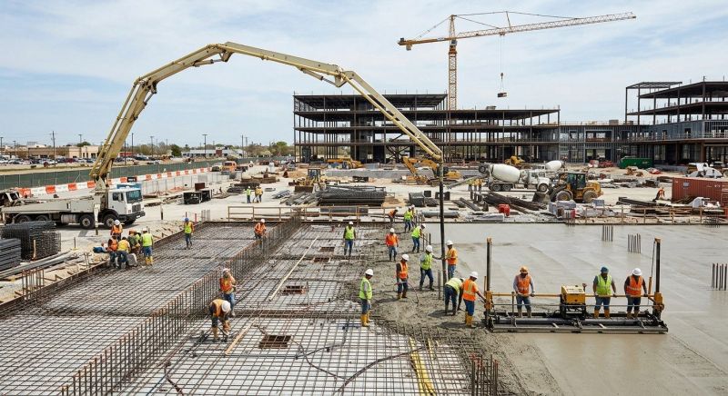 Commercial Slab Construction in Fargo, ND