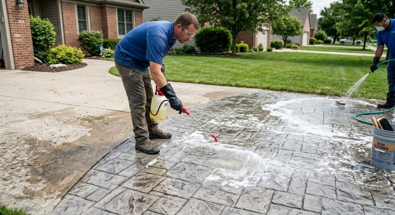 Concrete Acid Washing in Dallas, TX