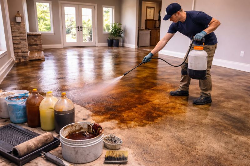 Concrete Floor Staining in Dallas, TX