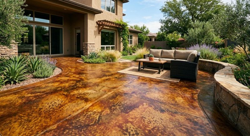 Concrete Floor Staining in Corpus Christi, TX