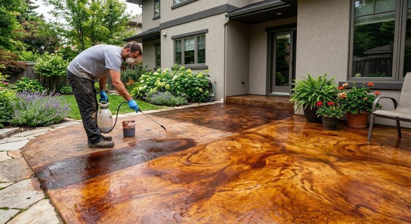 Concrete Floor Staining in Corpus Christi, TX