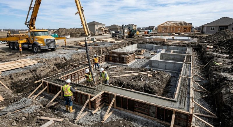 Concrete Foundation Pouring in Fredericksburg, VA