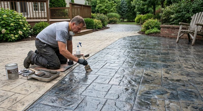 Concrete Patio Finishing in Frisco, TX
