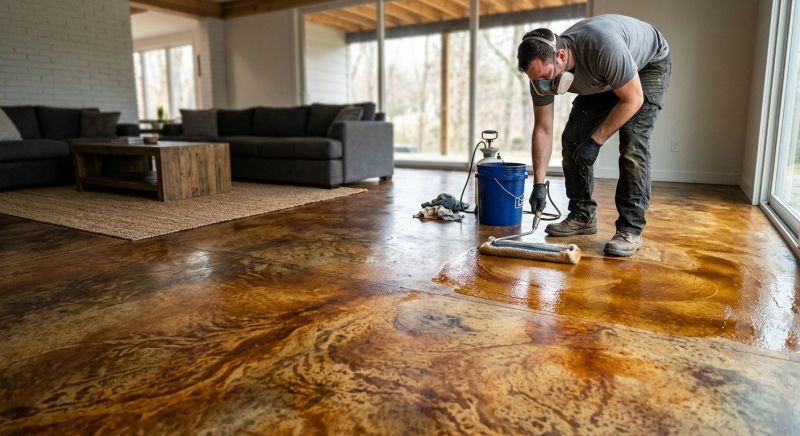 Concrete Staining Service in Corpus Christi, TX