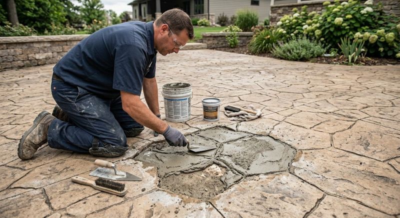 Decorative Concrete Repair in Mcdonough, GA