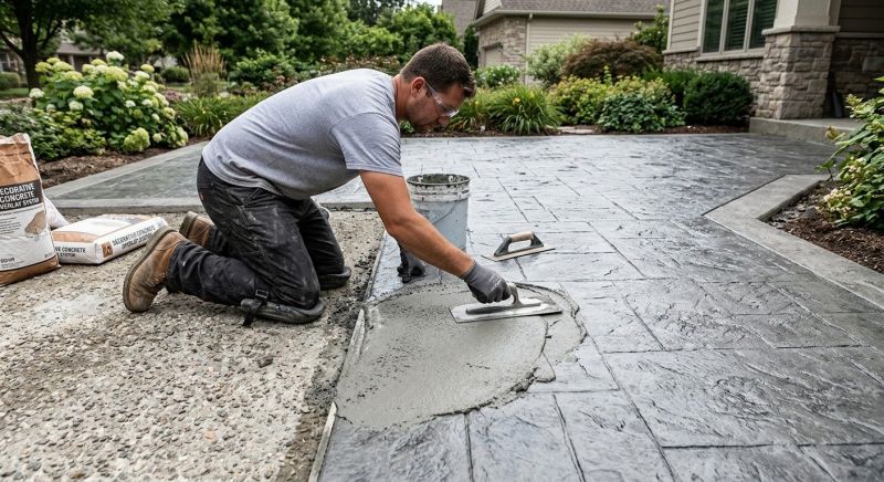 Driveway Overlay Installation in Corpus Christi, TX