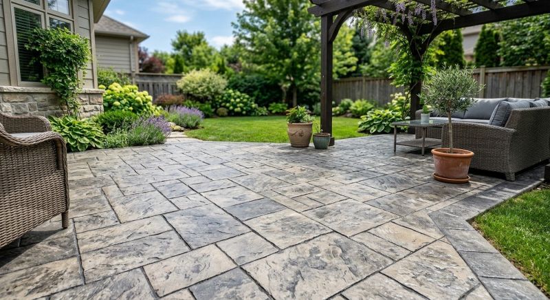 Patio Overlay Installation in Corpus Christi, TX