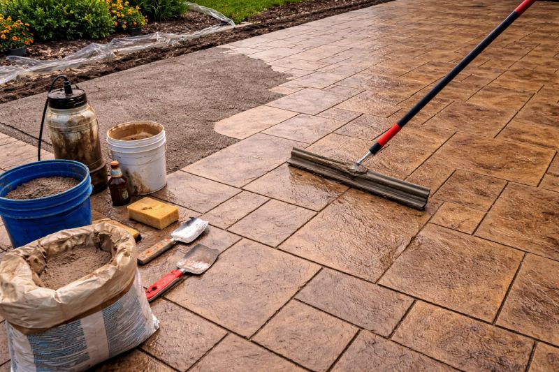 Patio Overlay Installation in Corpus Christi, TX