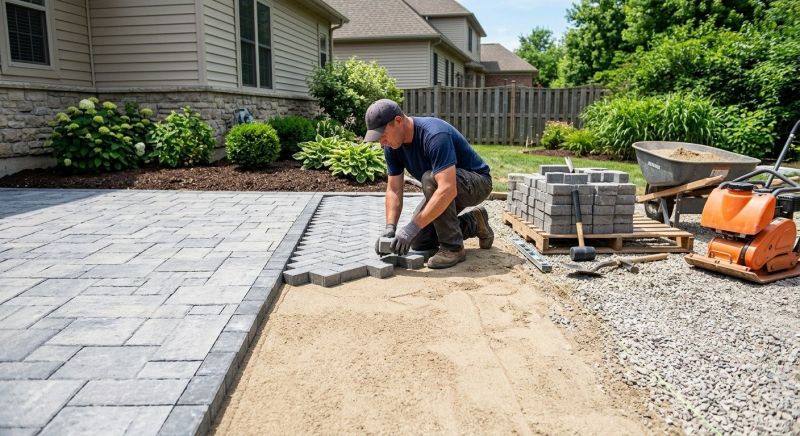 Sandstone Pavers Installation in Fairfield County, CT