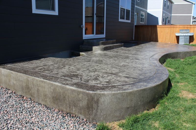 Stamped Concrete Patio Installation in Frisco, TX