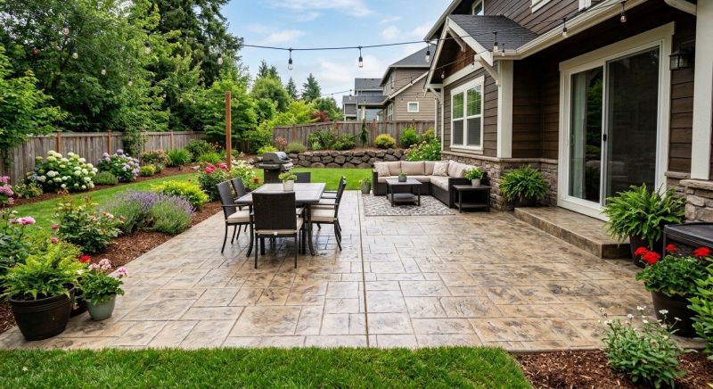 Textured Concrete Installation in Dallas, TX